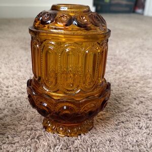 Amber Glass Fairy Lamp (Rare)